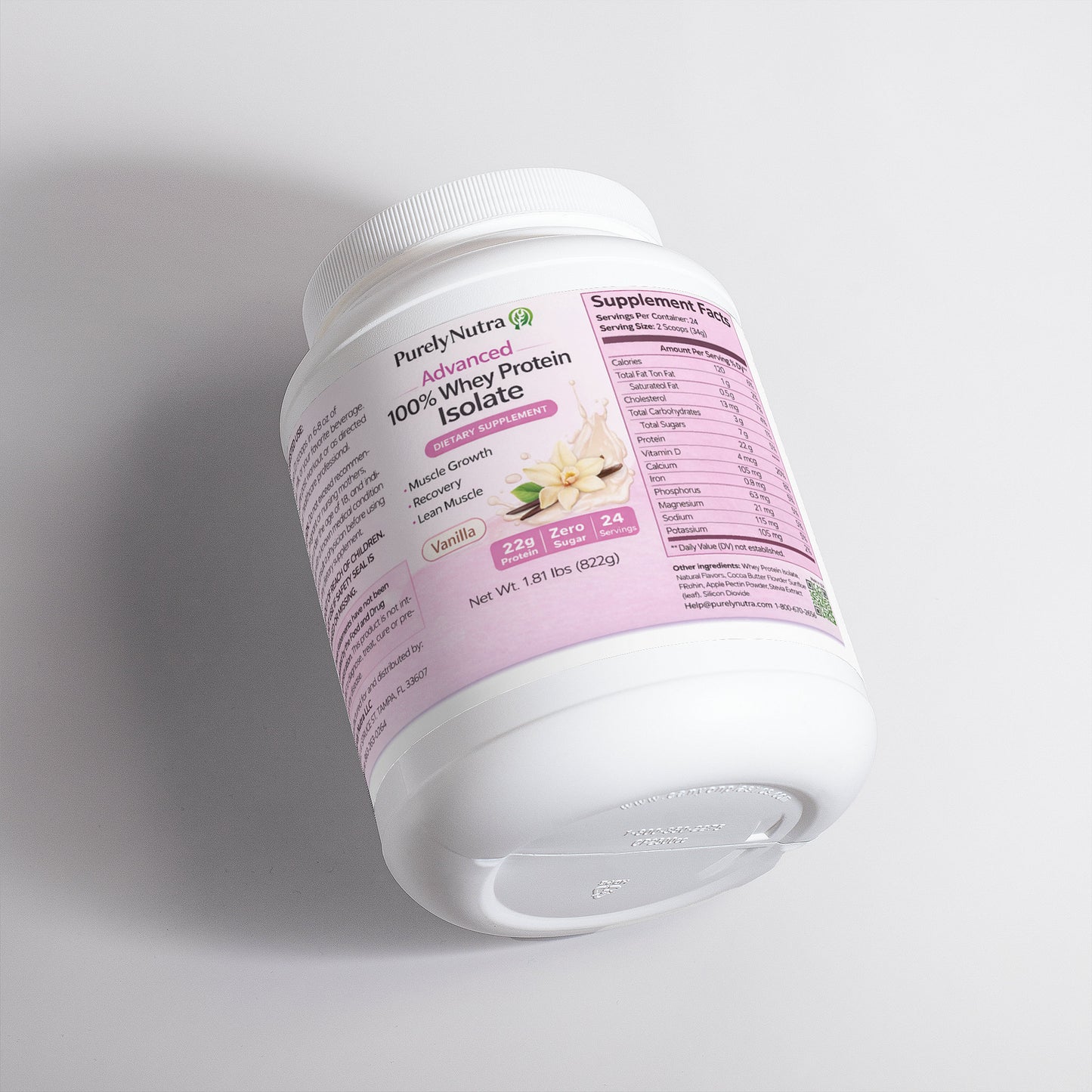 Advanced 100% Whey Protein Isolate (Vanilla)